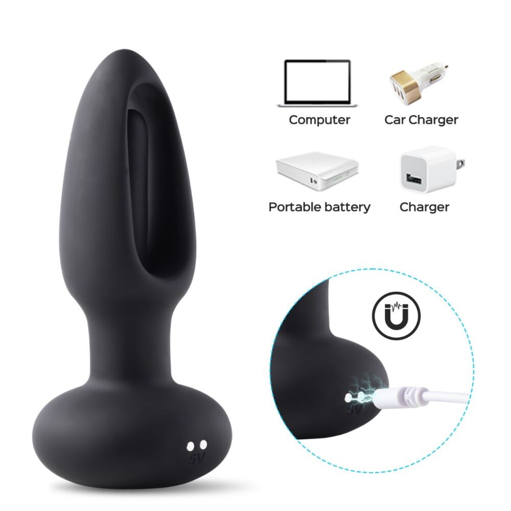 Looking to refresh your anal sex experience? Fire up your bo... Honey Play Box - Taper Tapping Prostate Plug - Black photo-6