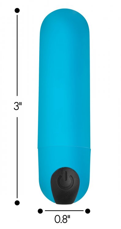 Prepare to Bang yourself with this tiny but powerful vibrati... Bang! - 21X Vibro Bullet w Remote - Blue photo-4