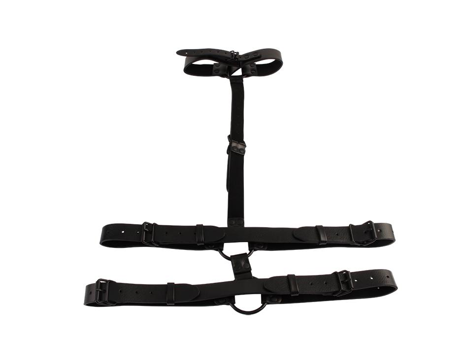 Adjustable bondage. Easy-grip handles.
Material: PU
Produc... Chisa - Collar Body Restaint - Black photo-2