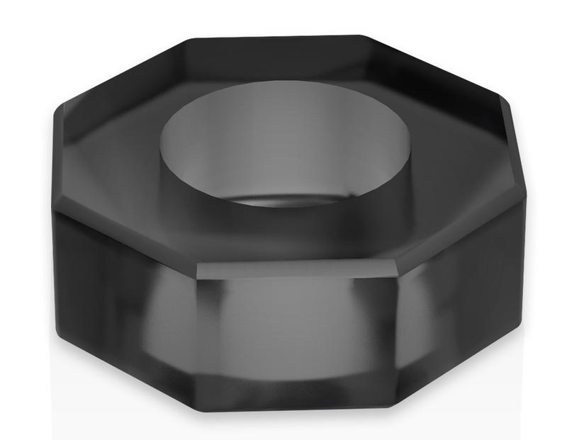 Extend the fun and make the pleasure last with this hypoalle... Powering - Super Flexible Resistant Ring PR10 - Black photo-3