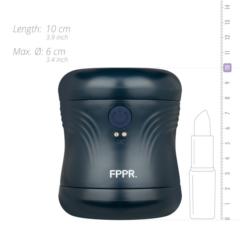 Experience an unforgettable climax with this vibrating mastu... FPPR - 2 Sided Vibro Masturbator - Blue photo-7