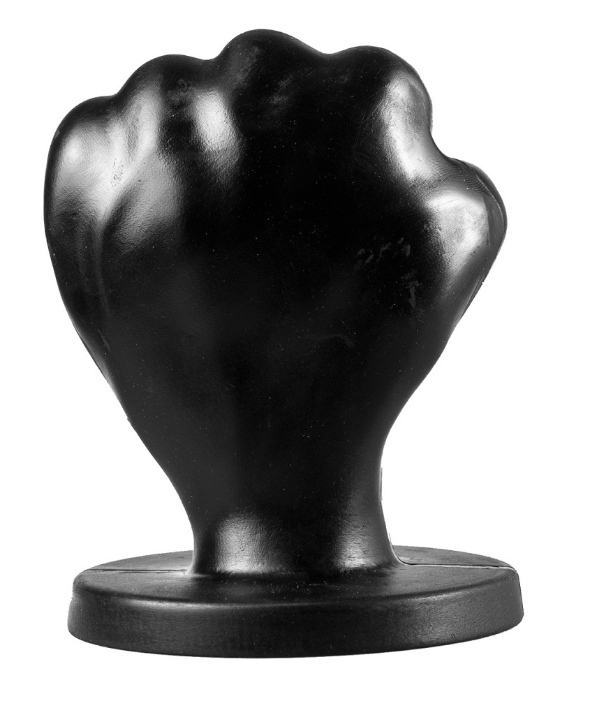 This All Black buttplug has the shape of a fist and gives th... All Black - Fist Dildo L - Black photo-3