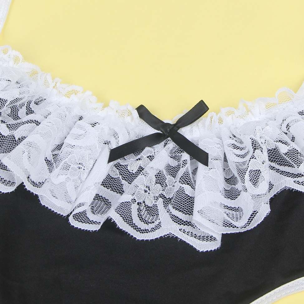4 pcs sexy lace maid costume
Material &nbs... Ohyeah - Lace Maid Costume - Black - 3XL photo-8