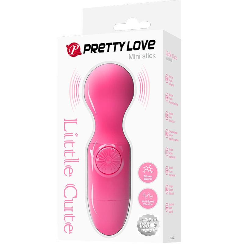 Experience the orgasmic magic of the Wonder Mini stick by Pr... Pretty Love - Little Cute Mini Massager - Pink photo-8