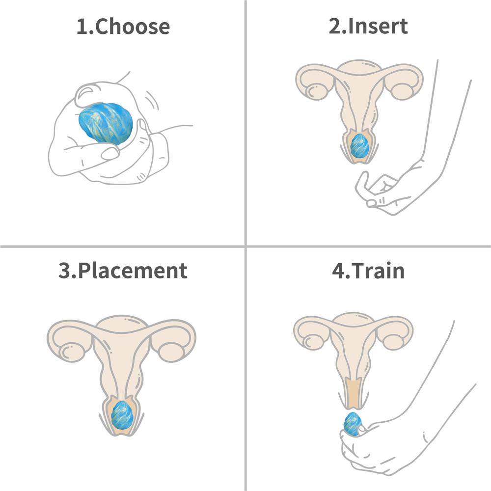 Find your inner strength with easy-to-use weights that take ... Lovetoy - Ocean's Toner Pelvic Egg Set - Blue photo-11