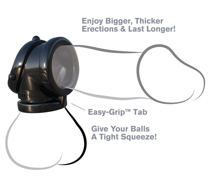 When you're looking for the ultimate support ring for yo... Pipedream - Rock Hard Cock Pipe - Black photo-6