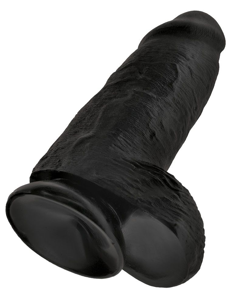 Do you want your first dildo to look and feel just like the ... King Cock - Chubby - Black photo-5