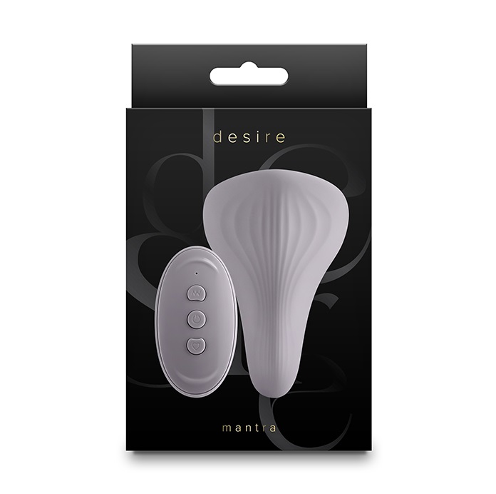 Mantra by Desire – A plush and flexible panty vibe featuring... NS Novelties - Desire Mantra Panty Vibrator - Grey photo-3