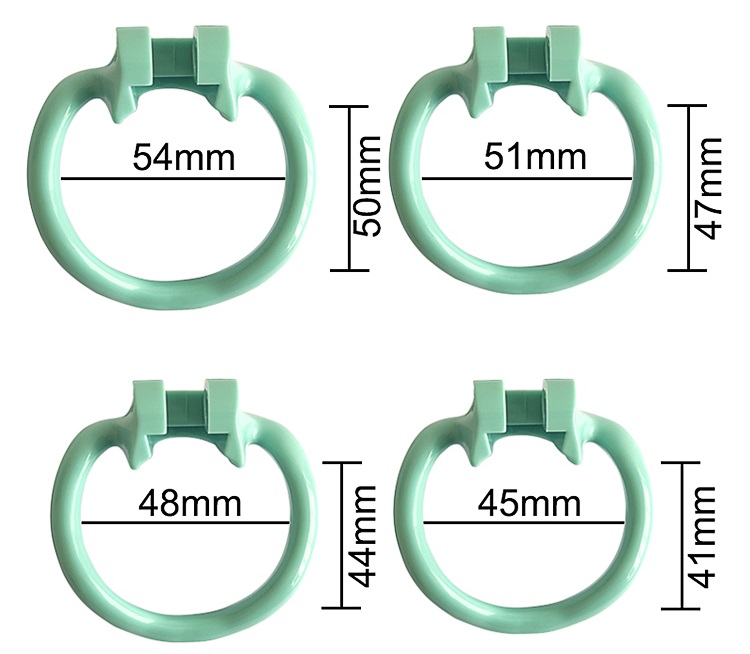 Total high: 110mm &... FAAK - Long Dolphin Chastity Cage - Blue photo-6