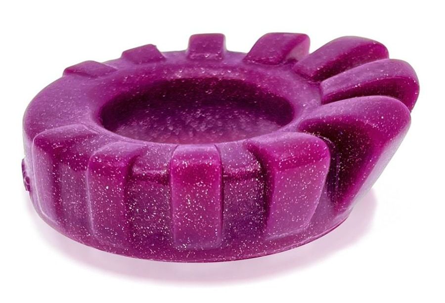 The rubbery nubs squiggle around as you JO or play…they are ... Oxballs - Cock Lug Lugged Cockring - Plum photo-4
