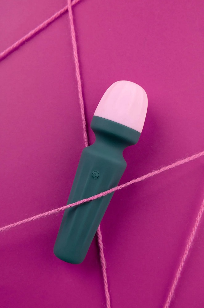 This Mini Wand Vibrator is designed for exploring your body,... Loveline - Mini Wand Massager - Ancient Sea photo-6