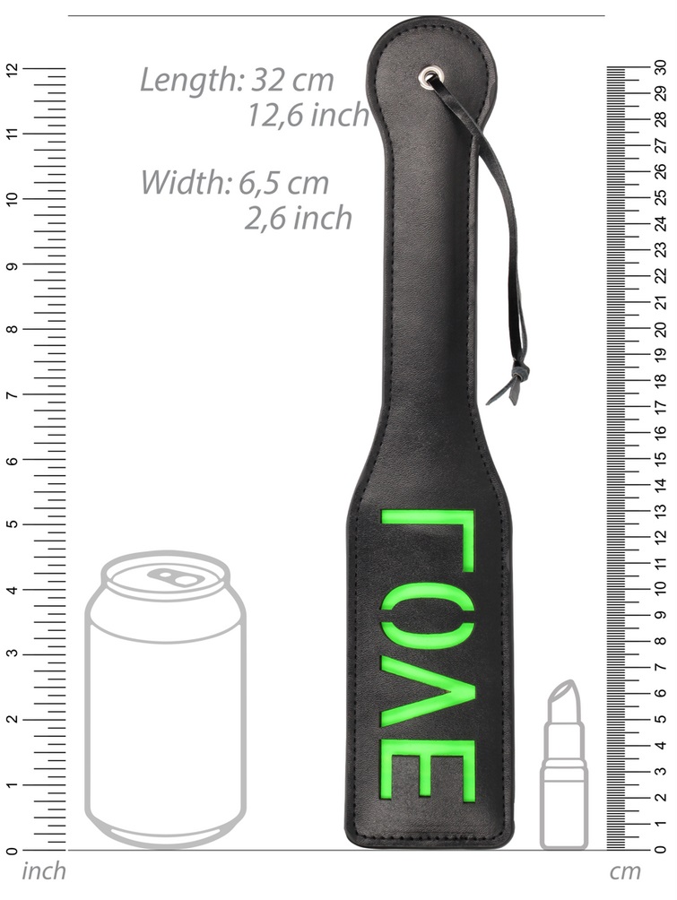 Ouch! Glow in the Dark, the future of bondage is here. Desig... Ouch - Glow In Dark Love Paddle photo-5
