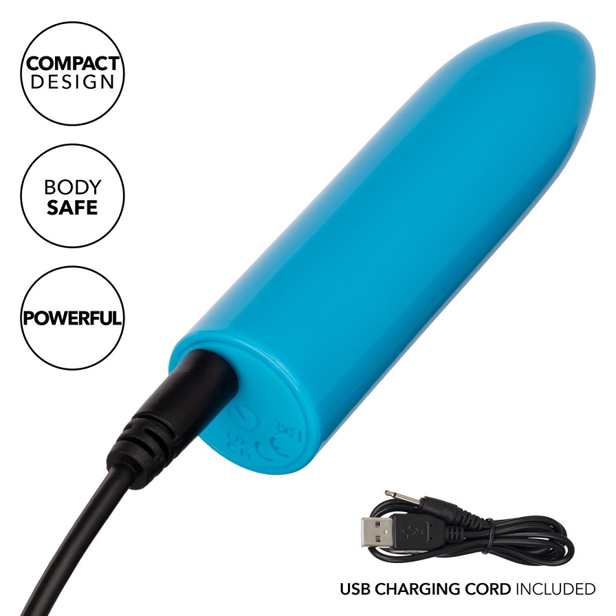 CEN - Turbo Buzz 充電式子彈形強力震動器 - 藍色 CEN - Turbo Buzz 充電式子彈形強力震動器 - 藍色 照片-5
