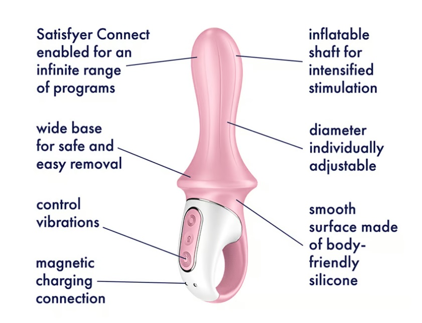 Air Pump Booty 5 Connect App pampers you with vibrations and... Satisfyer - Air Pump Booty 5 - Pink photo-4