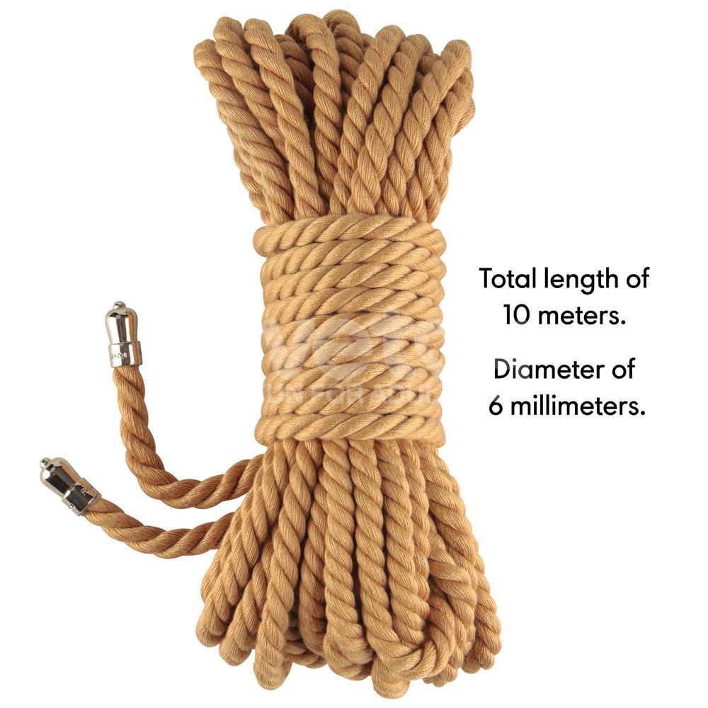 Connect on a more profound level with our Rebellion Reign Na... Lovetoy - Rebellion Reign Bondage Rope 10m - Natural photo-4