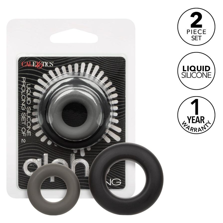 Introducing the Alpha Liquid Silicone Prolong Set of 2, a pe... CEN - Alpha Prolong Rings 2pcs Set photo-10