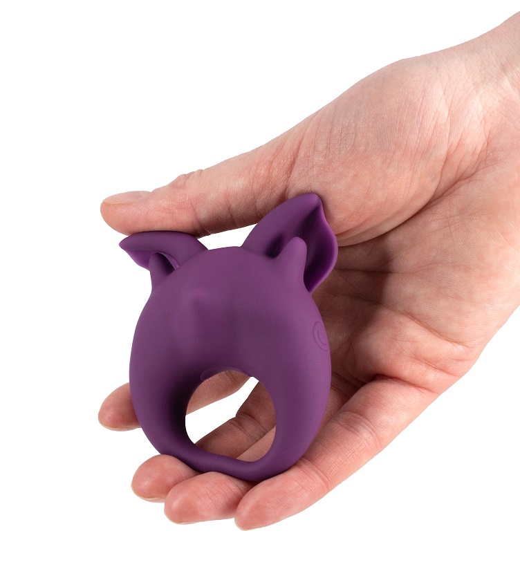 Functional and cute clitoral stimulator Kitten KiKi, made of... Lola Games - MiMi Kitten Kiki Vibro Ring - Purple photo-3