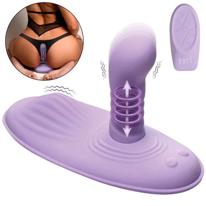 Transform any chair or couch into the perfect, sexy, saddle ... Inmi - Thrust 'N' Grind Vibrator - Purple photo-2