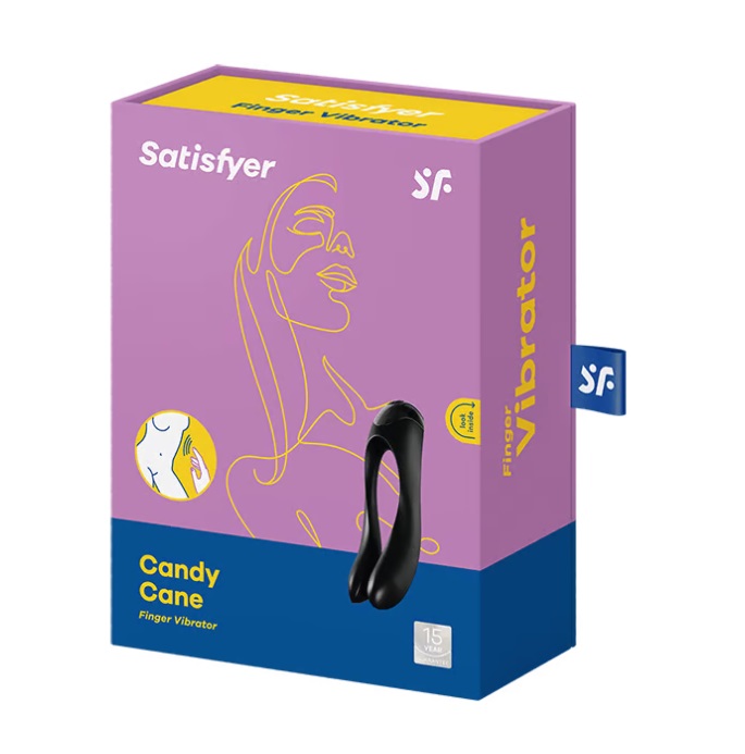 The Candy Cane is an ideal product for beginners, with its i... Satisfyer - Candy Cane Vibrator - Black photo-6