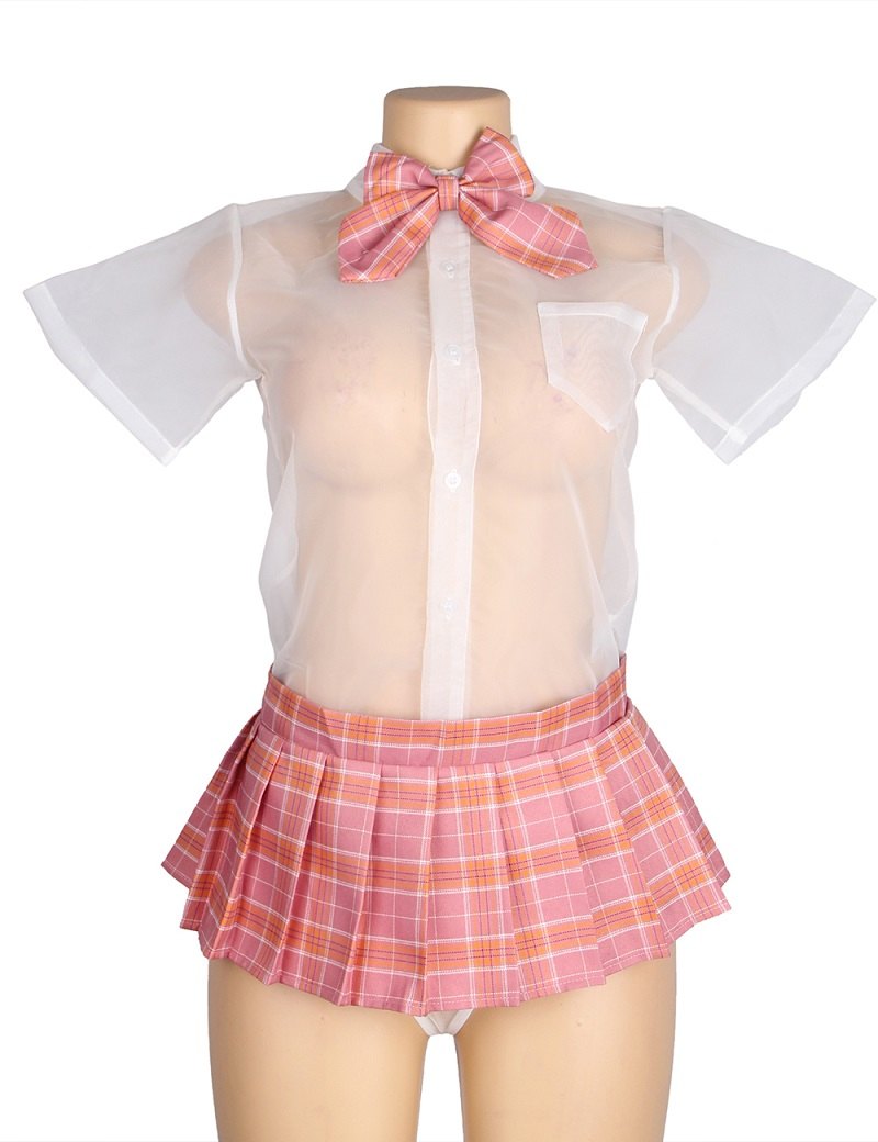 Sexy schoolgirl costume perfectly combines youthfulness and ... Ohyeah - Sexy Uniform Set - Pink - M photo-4