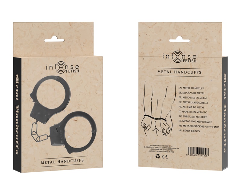 Introducing provocative and sensual set of Metal Handcuffs f... Intense - Metal Handcuffs - Black photo-3