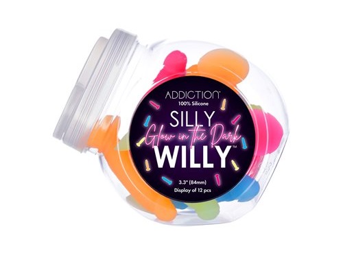 Addiction - 3.3" Glow Dildo Silly Willy photo