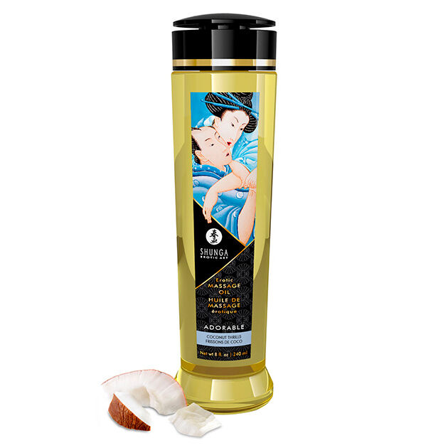 Shunga - Adorable Massage Oil Coconut Thrills - 240ml photo-2