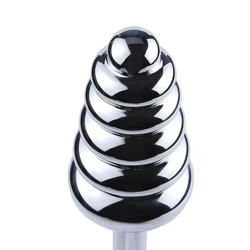 Ribbed anal plug with long handle
Material: Aluminium alloy... MT - Ribbed Butt Plug w Handle photo-2