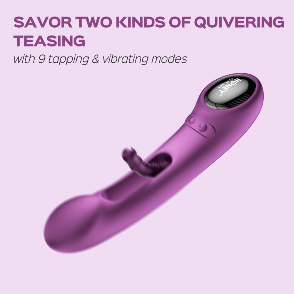 With its smooth design, TEMPO is eye-catching and pleasure-p... Honey Play Box - Tempo Sensing G-Spot App Vibrator - Purple photo-4