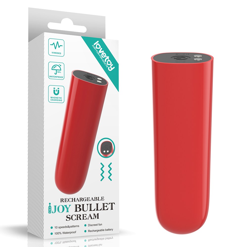Rechargeable IJOY Bullet Scream is sized to stay at your sid... Lovetoy - IJOY Bullet Scream - Red photo-13