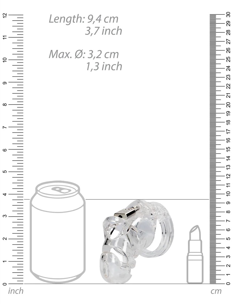 Take your bdsm-play to the next level! Control or be control... ManCage - Chastity Cage #25 - Clear photo-5