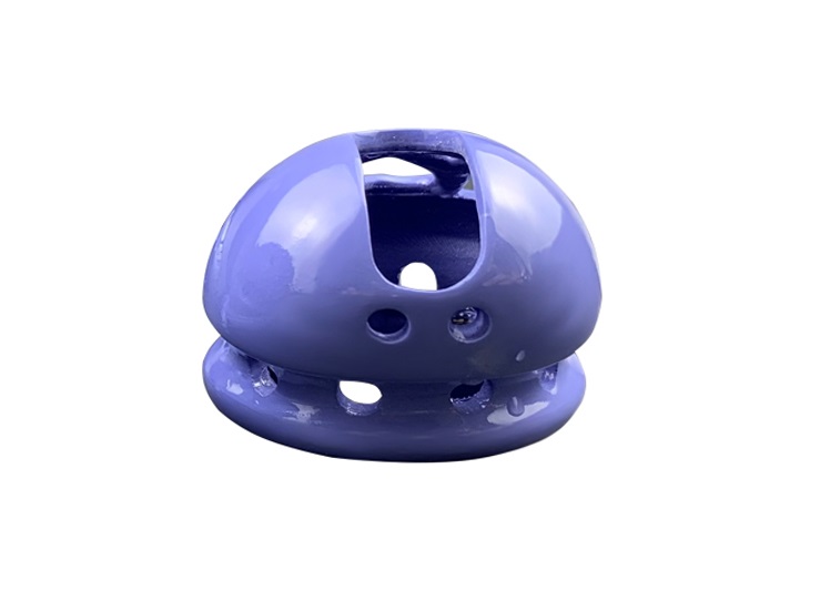 Cage high: 43mm &nb... FAAK - Resin Chastity Cage 107 - Blue photo-5