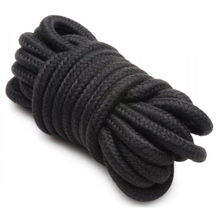 Level up your kinky play with this 10 Piece Plush Bondage se... Master Series - Hook Up Plush Bondage Set - Black photo-11