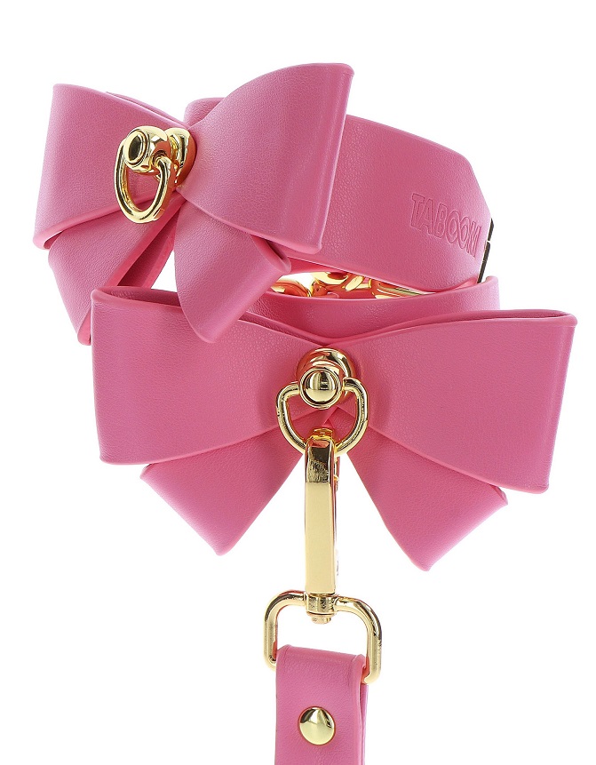 Add a touch of cuteness and sexiness to your bondage collect... Taboom - Malibu Wrist Cuffs - Pink photo-7