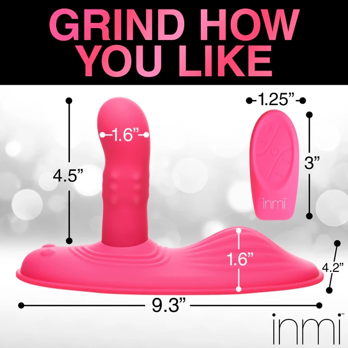 Transform any chair or couch into the perfect, sexy, saddle ... Inmi - Spin 'N' Grind Rotating Vibrator - Pink photo-11