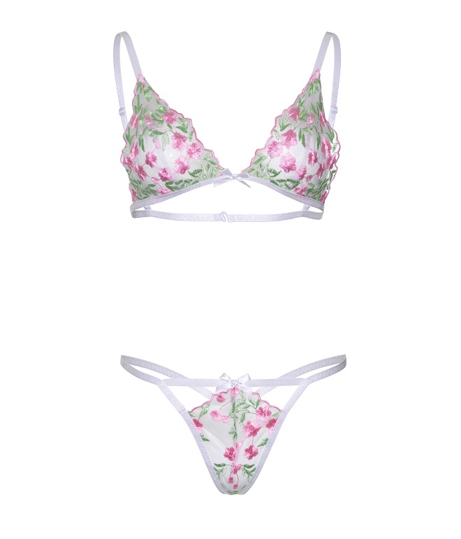 There's something so special about this ultra flirty and... Leg Avenue - In Bloom Set - White - L photo-8