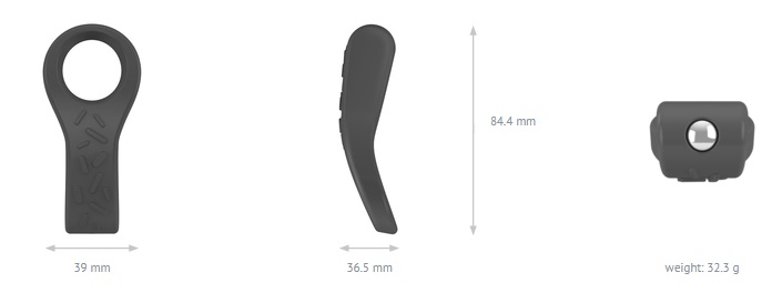ovo B4 is made of 100% body safe silicone, with soft and... Ovo - B4 Vibro Ring - Grey photo-4
