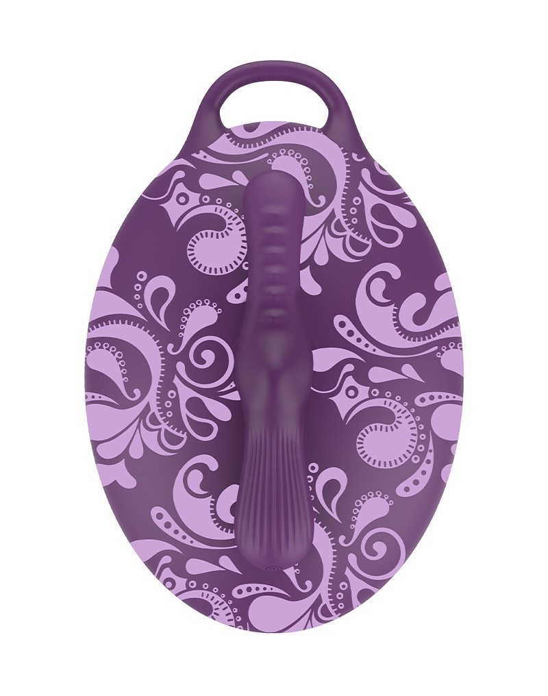 The hands-free sit-on Bouncy Bliss vibrator offers an extens... Bouncy Bliss - Flow Vibro Grinder Pillow - Purple photo-4