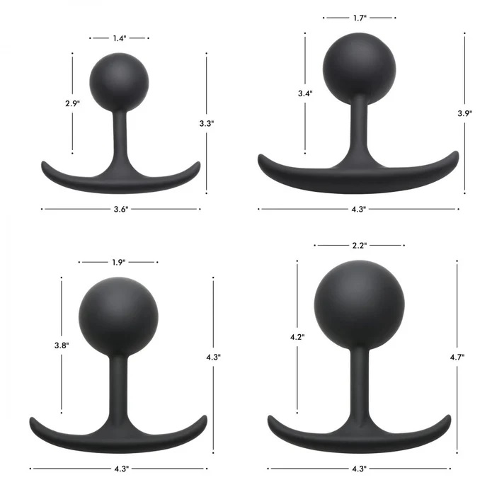 Learn what your ideal size is with these Heavy Hitter Comfor... Heavy Hitters - Weighted Round Plug XL - Black photo-4
