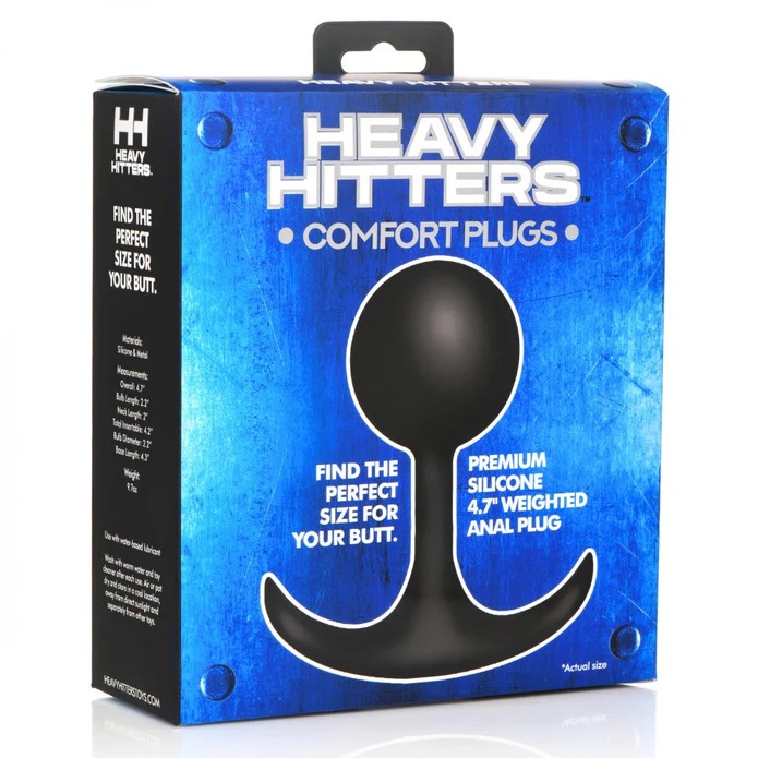 Learn what your ideal size is with these Heavy Hitter Comfor... Heavy Hitters - Weighted Round Plug XL - Black photo-5