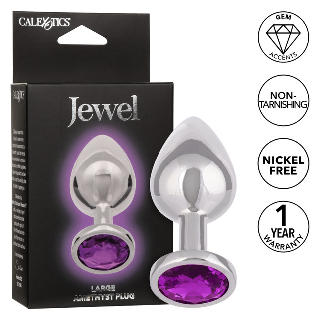 Introducing the Jewel Large Amethyst Plug, a stunning and lu... CEN - Jewel Amethyst Anal Plug L - Purple photo-7