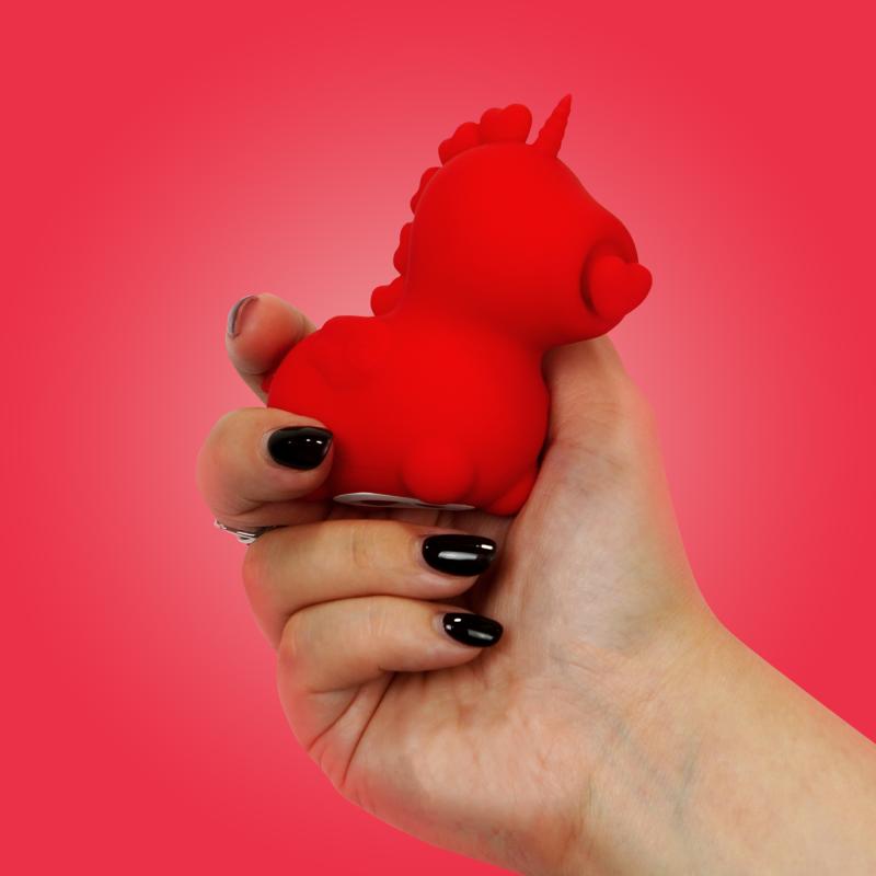 Say ‘halo’ to this divine, heart-tongued angel!
With its ma... Unihorn - Cupid's Beau Clitoral Vibe - Red photo-2