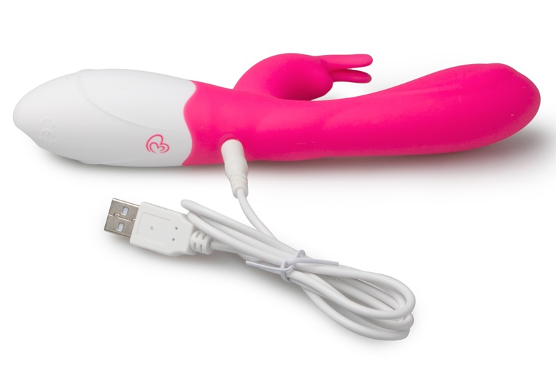 Go for a complete stimulation with this fun rabbit vibrator ... Easytoys - Ascella Rabbit Vibe - Pink photo-4