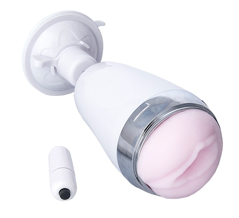 Suction cup base - 150° rotary
Vibro bullet 1 speed
Gentle r... A-Toys - Masturbation Cup - White photo-2