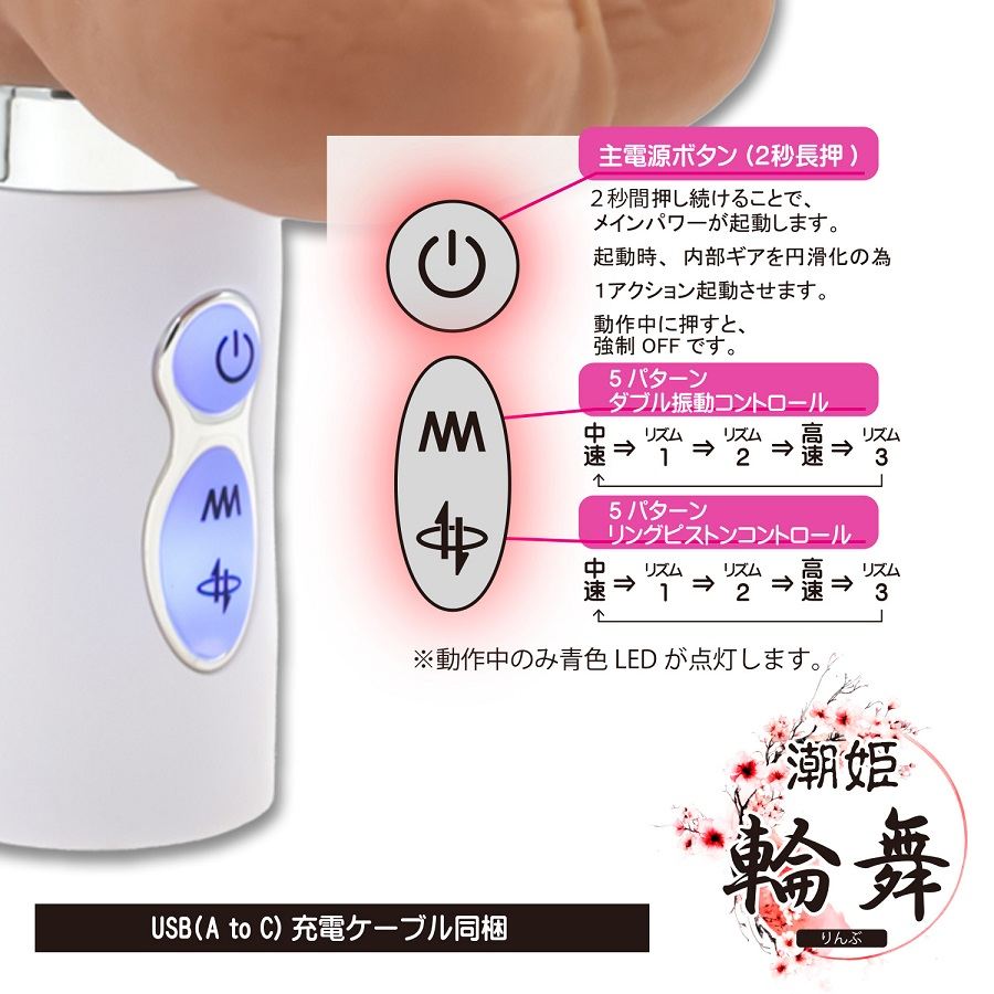 Mode Design - Multi-Speed Vibro Dildo - Flesh	 照片-3