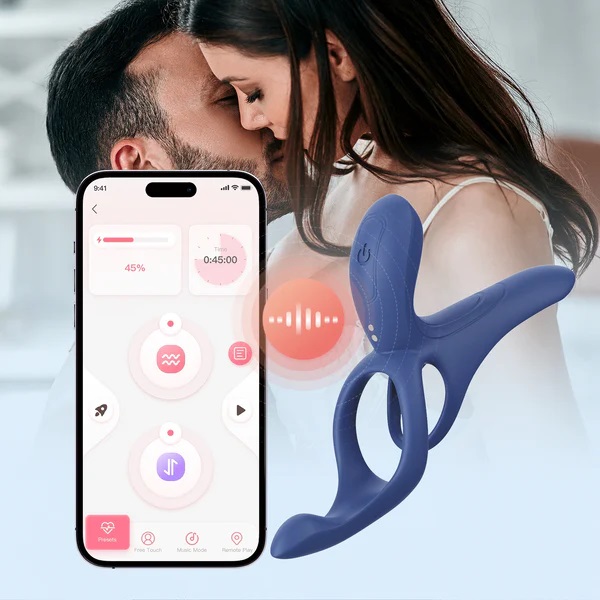 Experience unforgettable moments with the Pleasure Pivot. Th... Honey Play Box - Pleasure Pivot App Couples Vibrator - Black photo-2