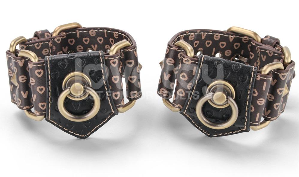 Immerse yourself in a blend of luxury and rustic charm with ... Lovetoy - Rebellion Reign Hand Cuffs - Black photo-4