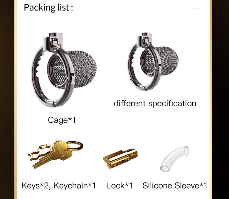 Porous and breathable metal lock with MAX cooling power and ... Sevanda - Hauberk Chastity Cage S - Black photo-19