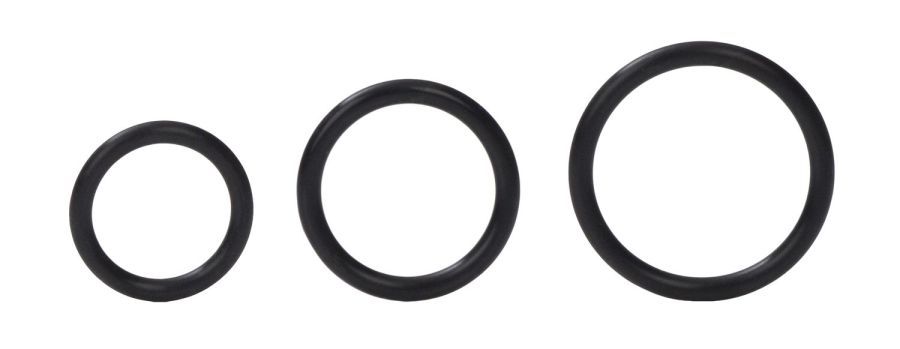 Elevate your seduction performance and intimate encounters w... CEN - Silicone Support Rings - Black photo-2