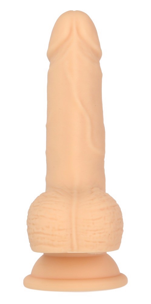 For realistic thrusting pleasure!
Flexible thrusting dildo 6... Naked Addiction - 6.5'' Thrusting Dong w/Remote - Flesh photo-3